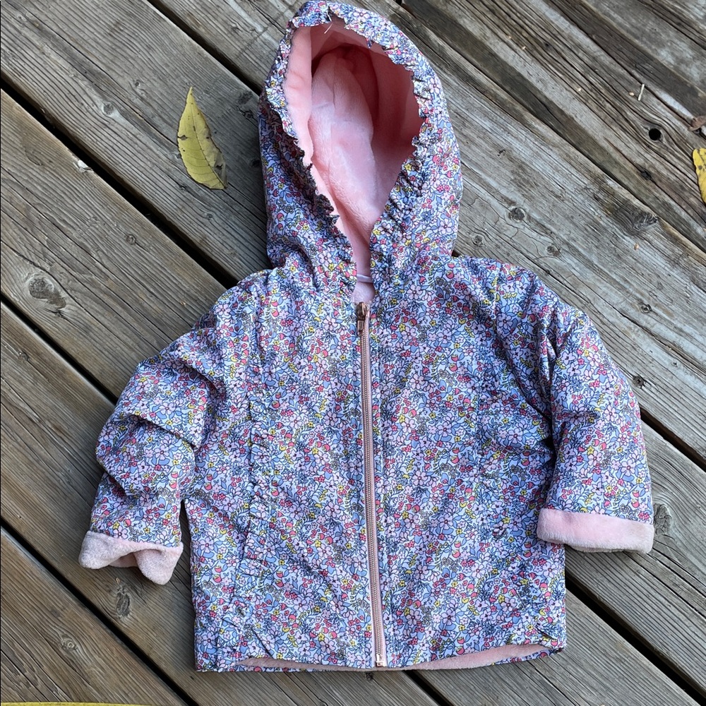 PENELOPE MACK 6-12M Baby Adorable Ditsy Floral Fleece Lined Jacket